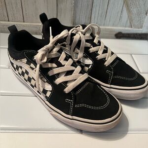 Vans Black and White Skate Shoes